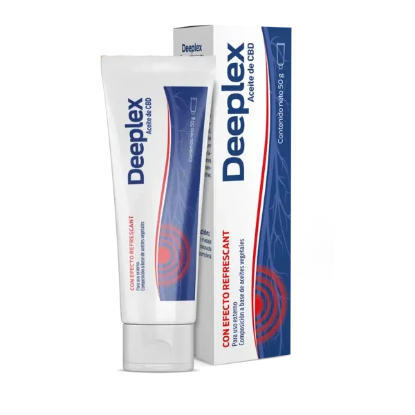 Tubo Deeplex Crema 50 g con aceite de CBD — alivio tópico para hemorroides, várices y piernas cansadas en Colombia