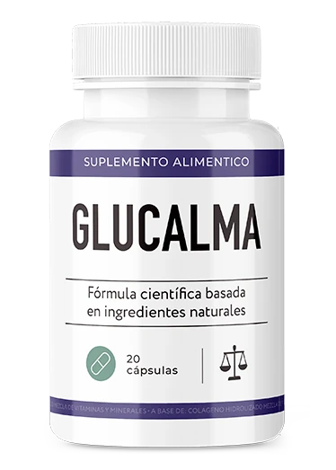 Frasco Glucalma cápsulas glicémicas 20 unidades — Banaba, Canela de Ceilán, Melón Amargo y Cromo para apoyo glicémico en Colombia