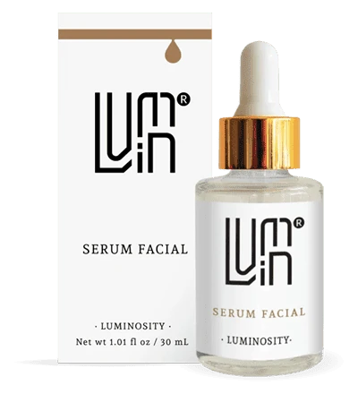 Frasco LUMIN serum facial 30 ml — Ácido Hialurónico, Vitamina C, Retinol, Pantenol, Vitamina E y Colágeno para antiedad en Colombia