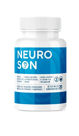 Frasco Neuroson cápsulas auditivas 20 unidades — Ginkgo Biloba, Rhodiola, Zinc, Vitamina B6 y A para acúfenos en Colombia